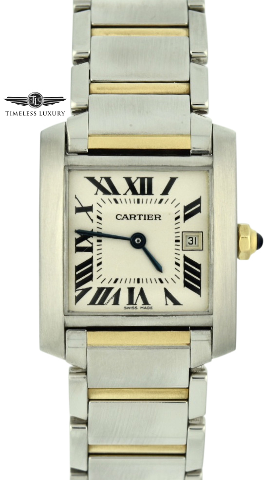 Cartier Tank Francaise 2465 steel & gold