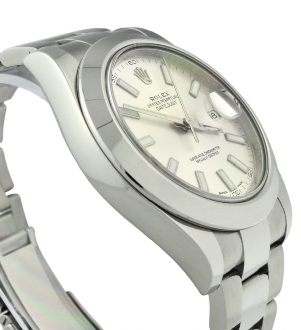 Men's Rolex Datejust 41mm 116300 silver dial