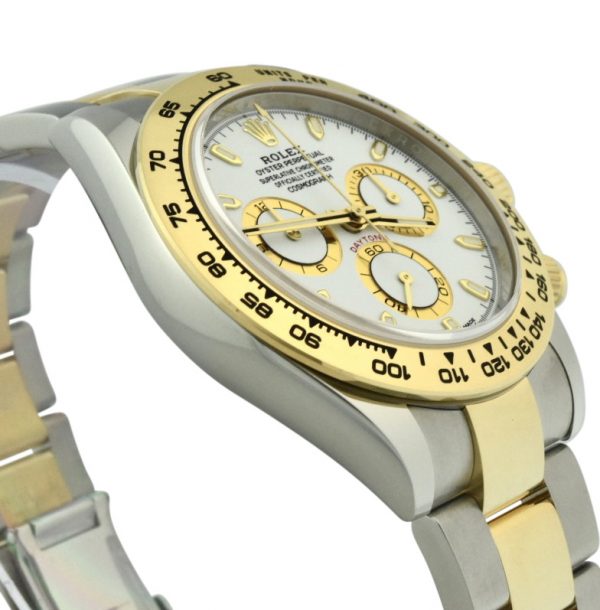 rolex Daytona 116503 steel & 18k gold white dial
