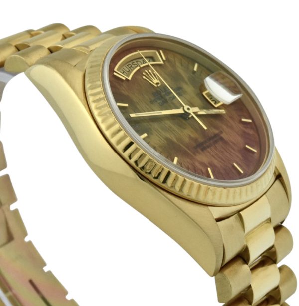 rolex day-date president 18038 wood dial