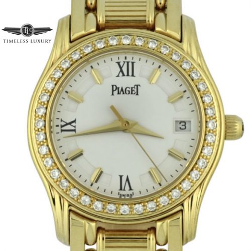 Ladies Piaget Polo 22005m501d diamond watch