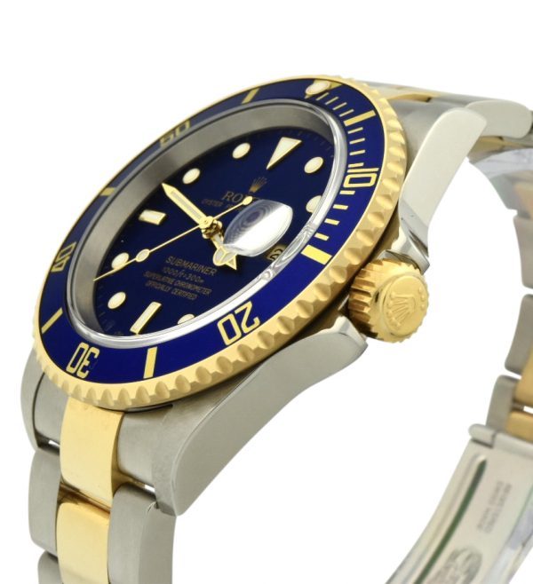 2005 rolex submariner 16613 blue
