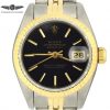 1990 Ladies Rolex Rolex Datejust 69173 black dial