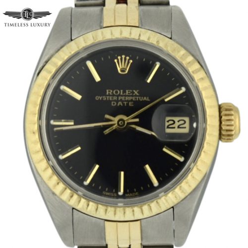 1977 Ladies Rolex Datejust 6917 black dial