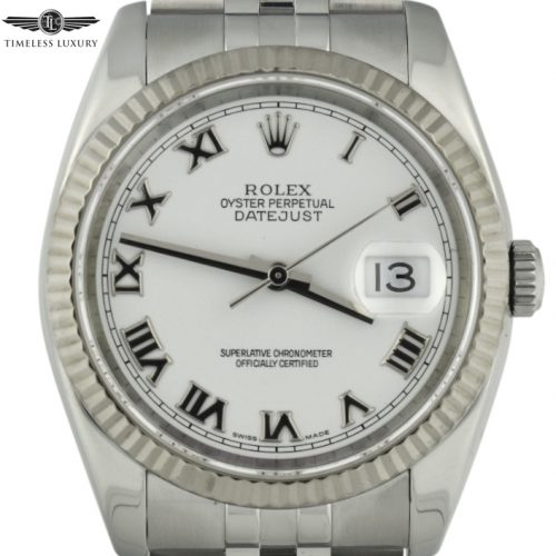 2005 Rolex Datejust 36mm 116234 white dial