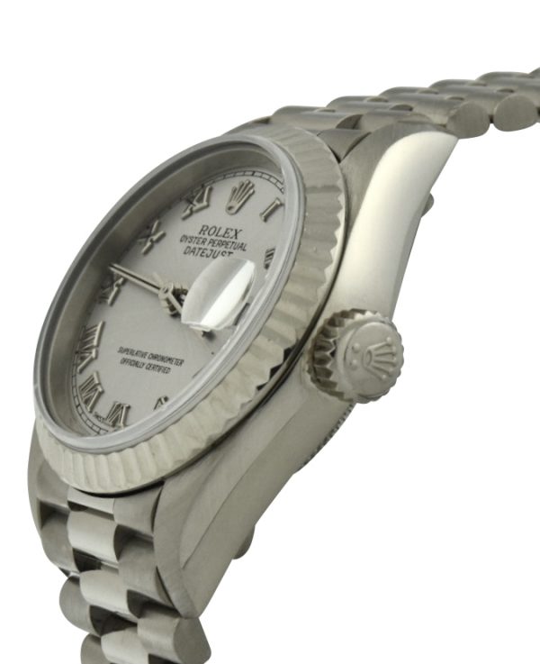 Ladies Rolex President 18k White Gold 79179