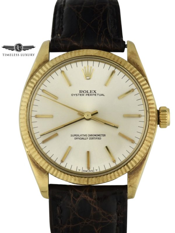 1973 Rolex Oyster Perpetual 1005 yellow gold watch for sale