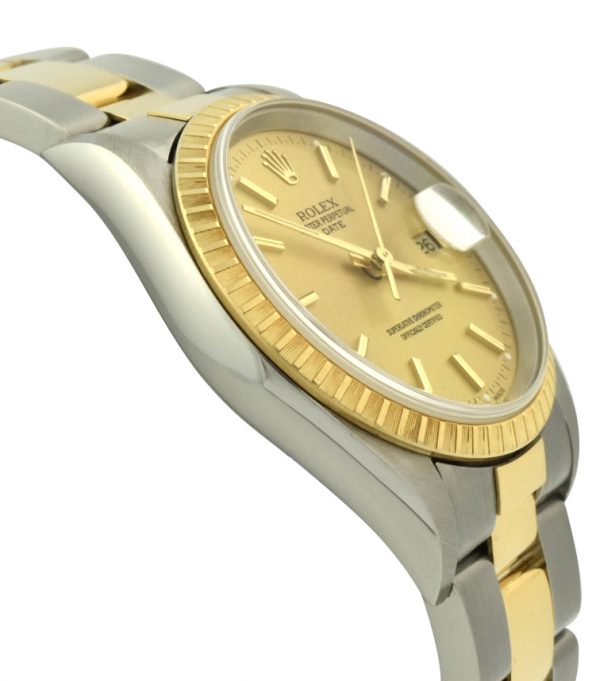 2002 Rolex Oyster Perpetual Date 15223 steel & 18k gold