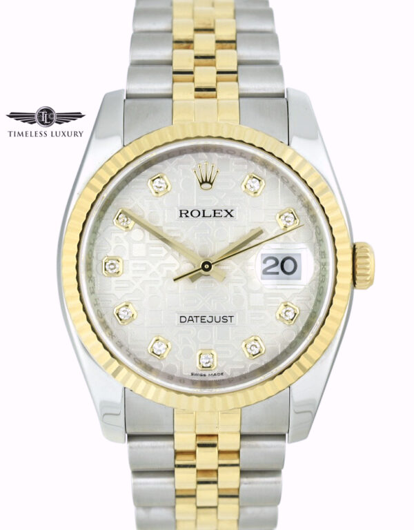 Rolex Datejust 116233 Silver Diamond Jubilee Dial
