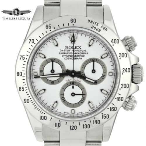 2008 Rolex Daytona 116520 white dial for sale