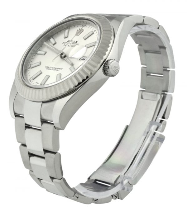 Rolex datejust 41mm 116334 silver dial