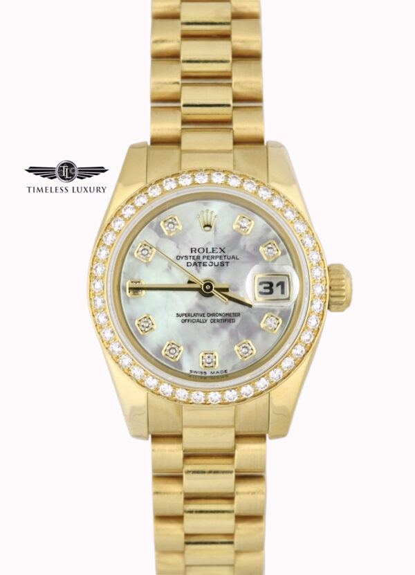 Ladies Rolex president 179138 diamond bezel