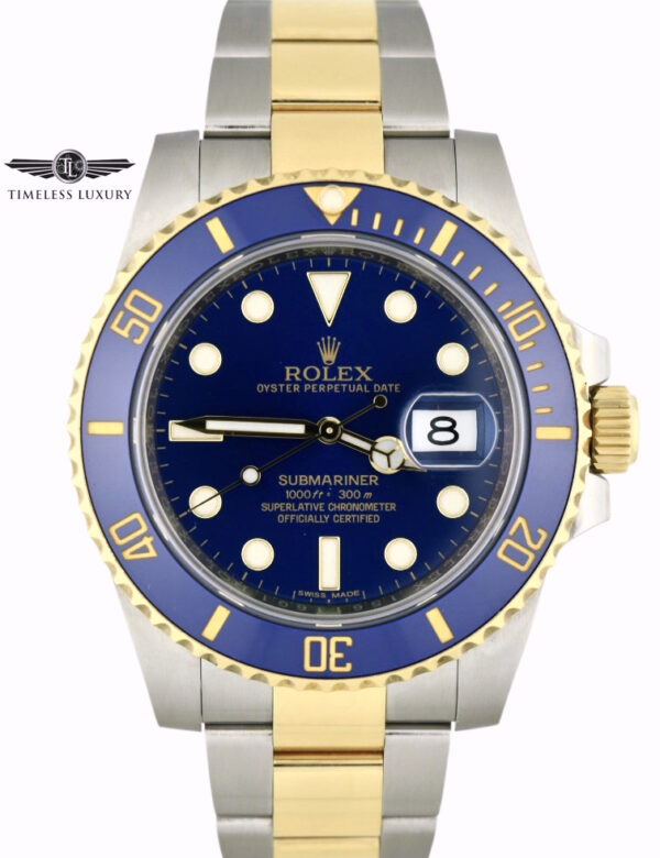 2016 Rolex Submariner 116613LB Blue Dial