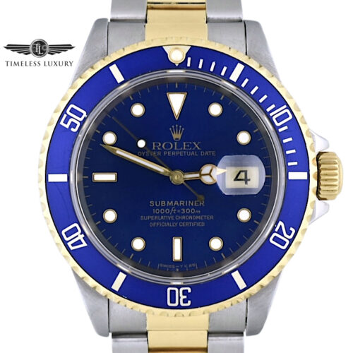 1995 Rolex submariner 16613 blue dial