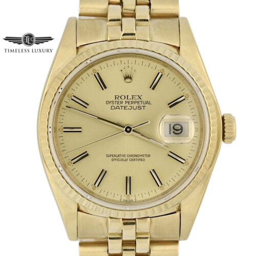1979 Rolex Datejust 16018 Yellow gold