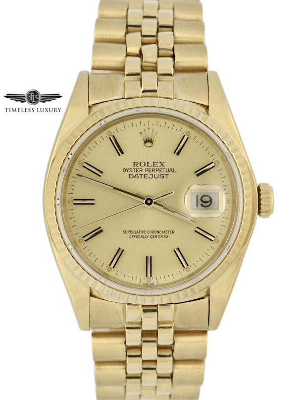 1979 Rolex Datejust 16018 Yellow gold