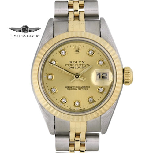 Ladies Rolex Datejust 79173 diamond dial
