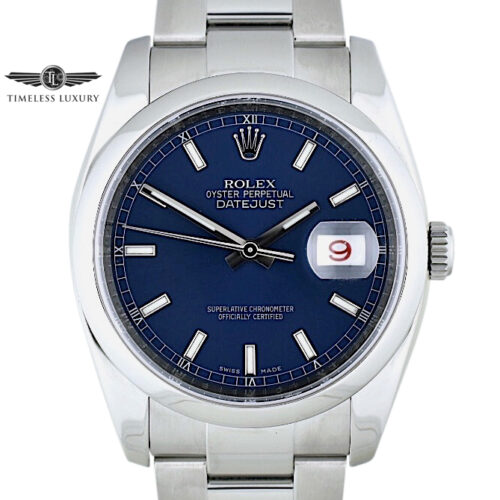 2008 Rolex Datejust 36mm 116200 blue dial