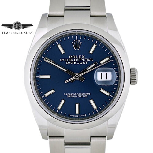 2021 Rolex Datejust 126200 Blue dial