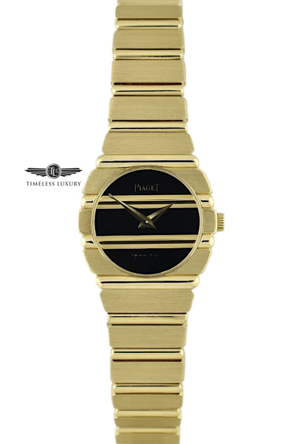 Piaget polo 861C701 yellow gold black dial 23mm