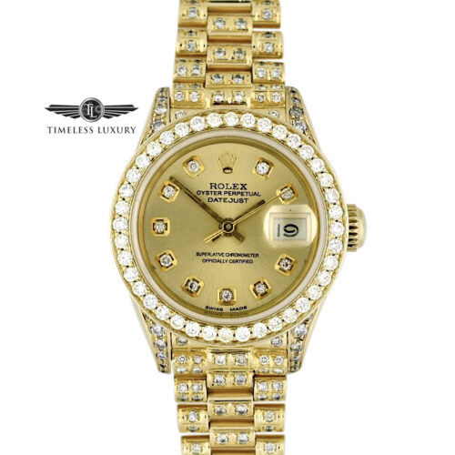 Ladies Rolex President 69178 Diamond watch