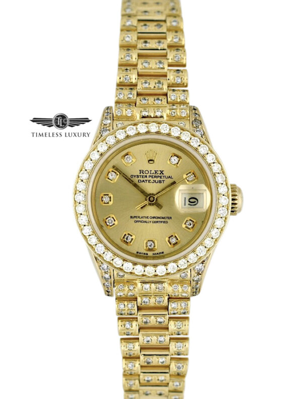 Ladies Rolex President 69178 Diamond watch