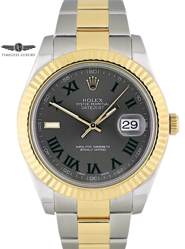 Rolex Datejust II 116333 Gray Wimbledon Dial