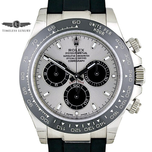 Rolex Daytona 116519LN Steel Dial white gold