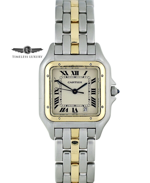 Ladies Cartier Panthere Midsize 27mm steel & gold