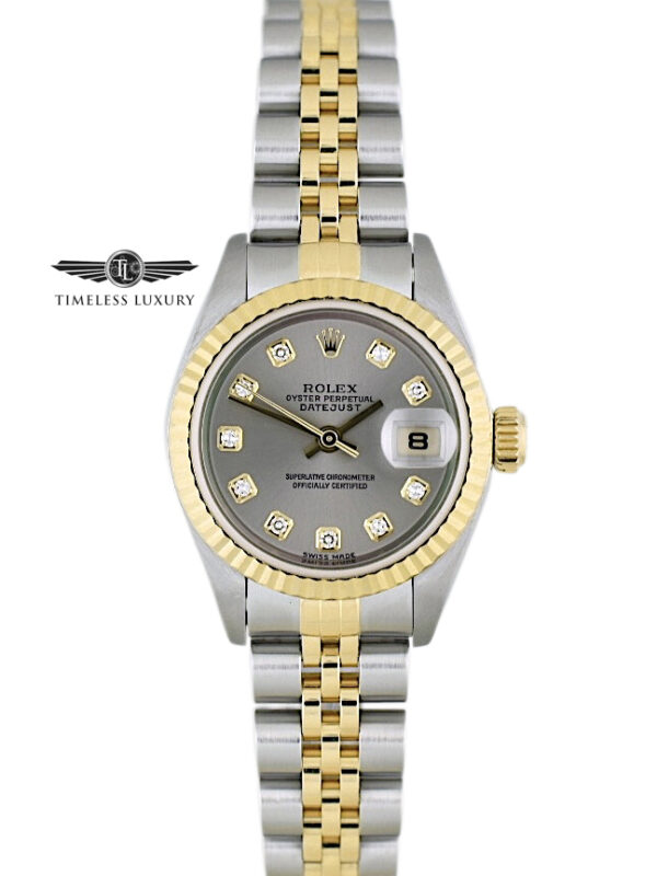 2002 Ladies Rolex Datejust 179173 diamond dial