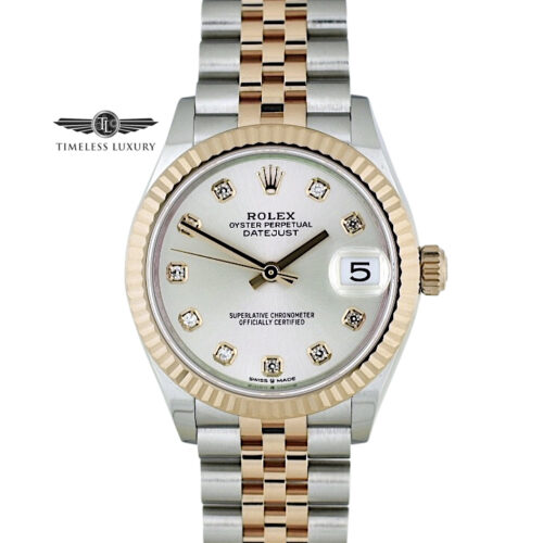 2020 Ladies Rolex Datejust 278271 Silver diamond dial