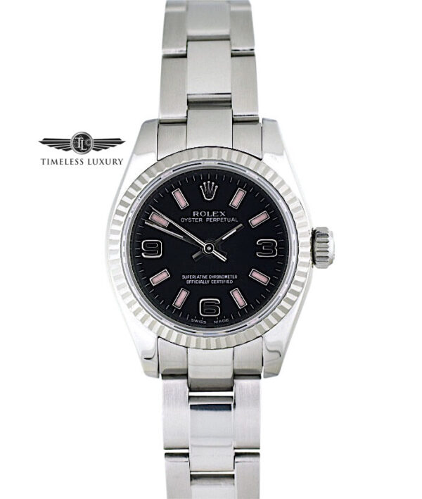 Ladies Rolex Oyster Perpetual 176234 Black & pink dial