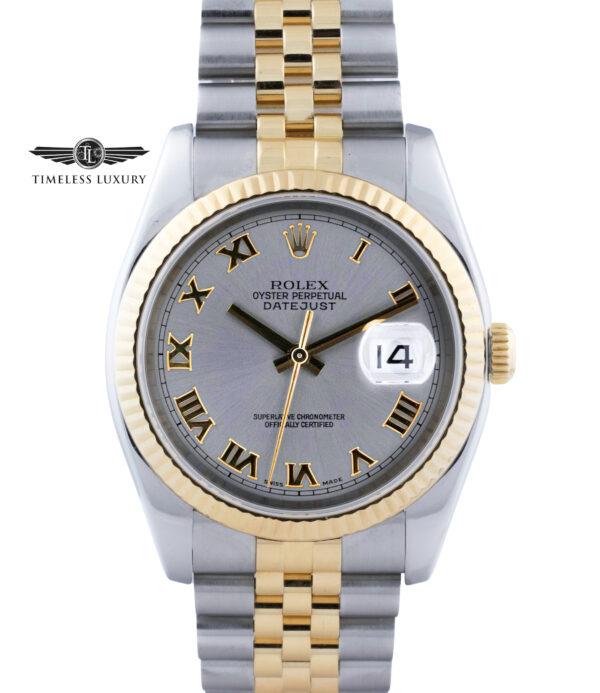 2005 Rolex Datejust 116233 slate dial