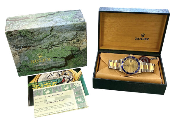 1999 Rolex Submariner 16613 champagne serti dial for sale