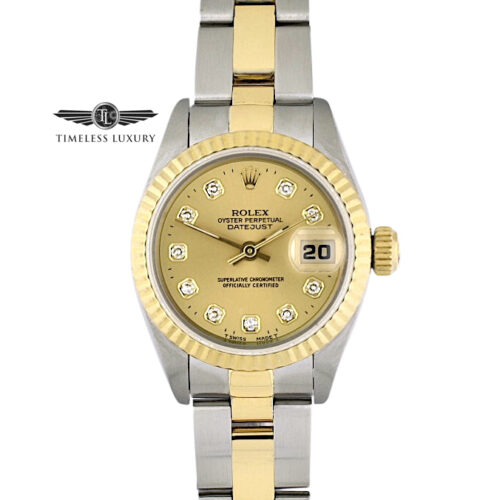 1996 Rolex Datejust 69173 diamond dial