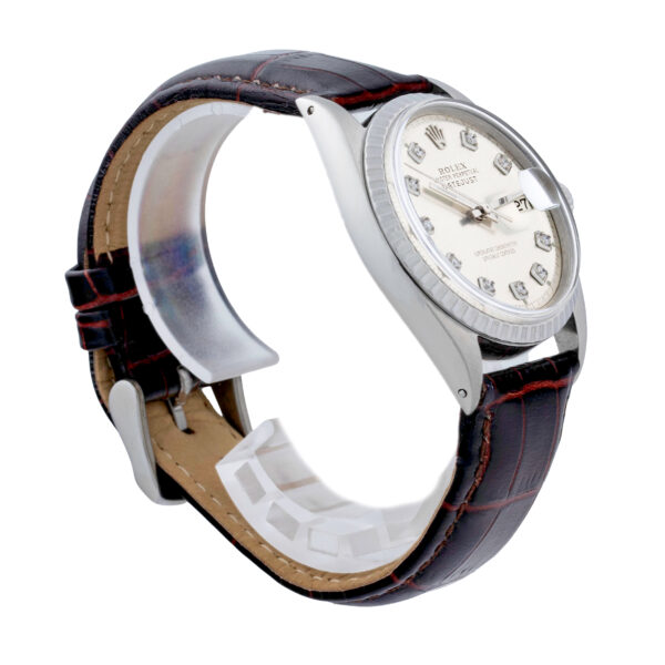 Rolex Datejust 1603 silver diamond dial
