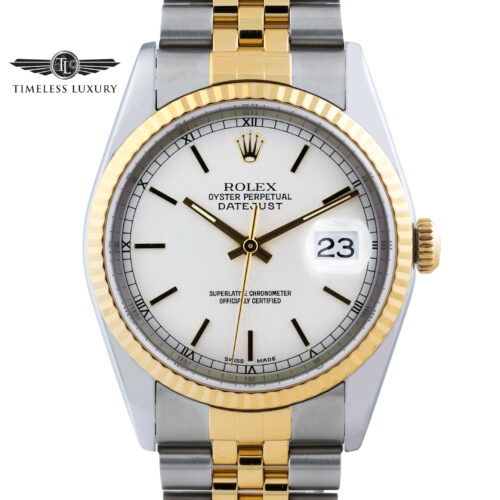 2002 Rolex Datejust 16233 Silver dial
