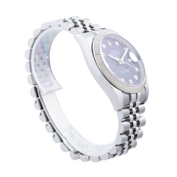 2007 Rolex Datejust 116234 blue diamond dial