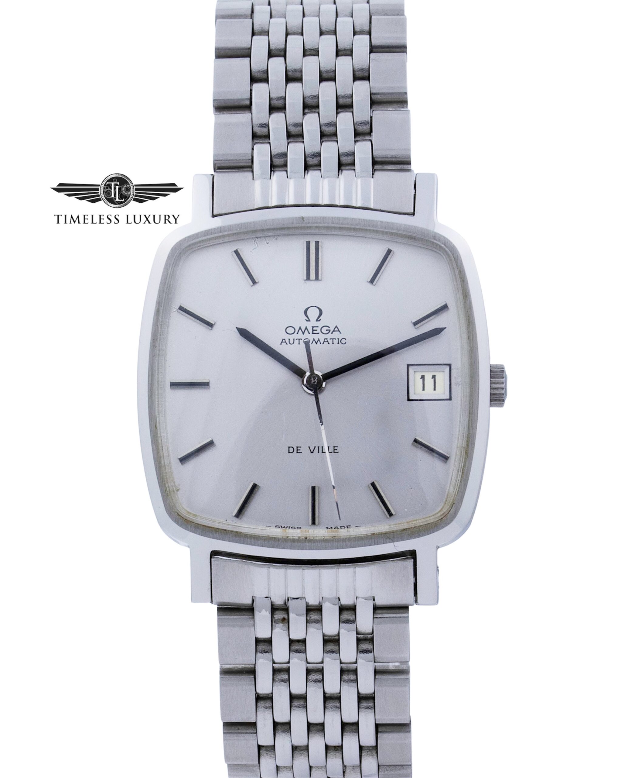 Omega DeVille Square Silver Mensムーブメント手巻き