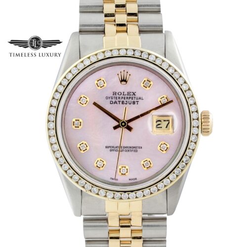 Rolex Datejust 16013 pink mop dial