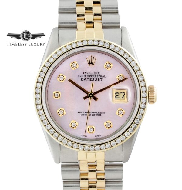 Rolex Datejust 16013 pink mop dial