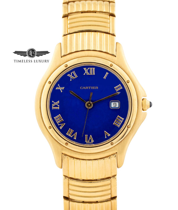 Cartier Panthere Cougar 11651 Blue dial 18k gold