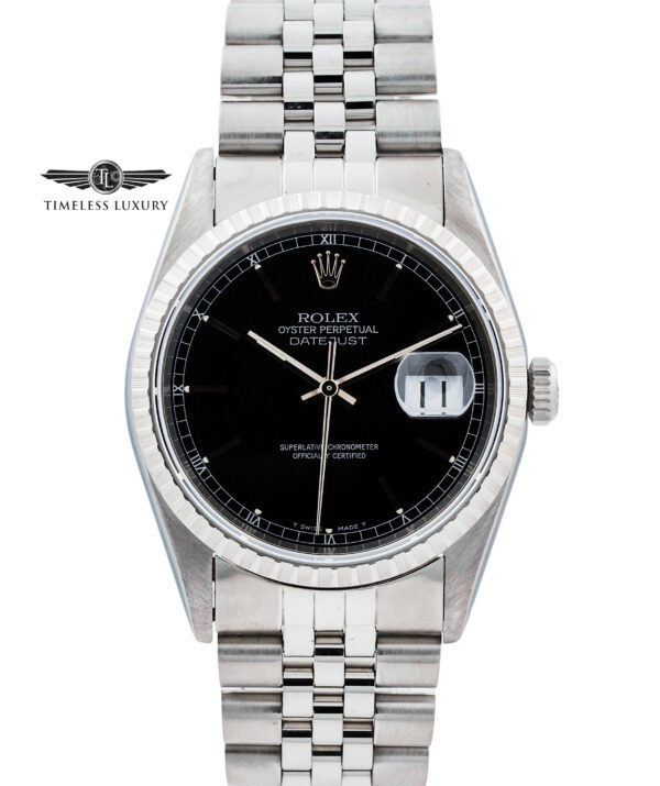 1996 Rolex Datejust 16220 Black dial