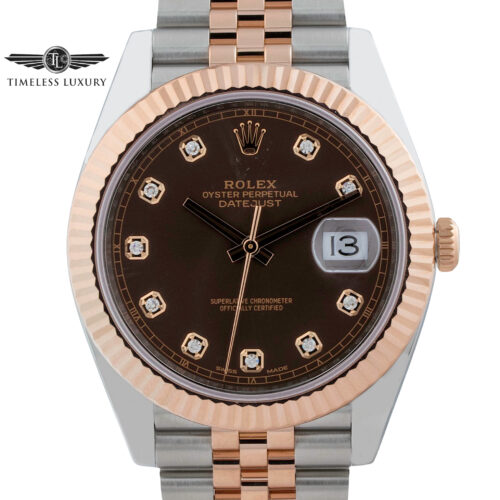 Rolex Datejust 41mm 126331 chocolate diamond dial