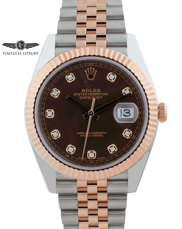 Rolex Datejust 41mm 126331 chocolate diamond dial