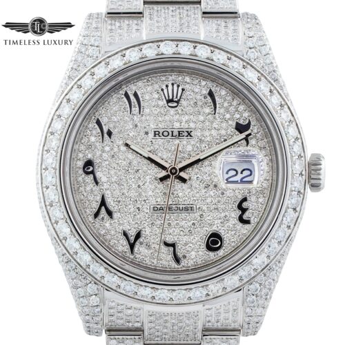 Rolex Datejust II 116300 Custom 23ct diamond watch