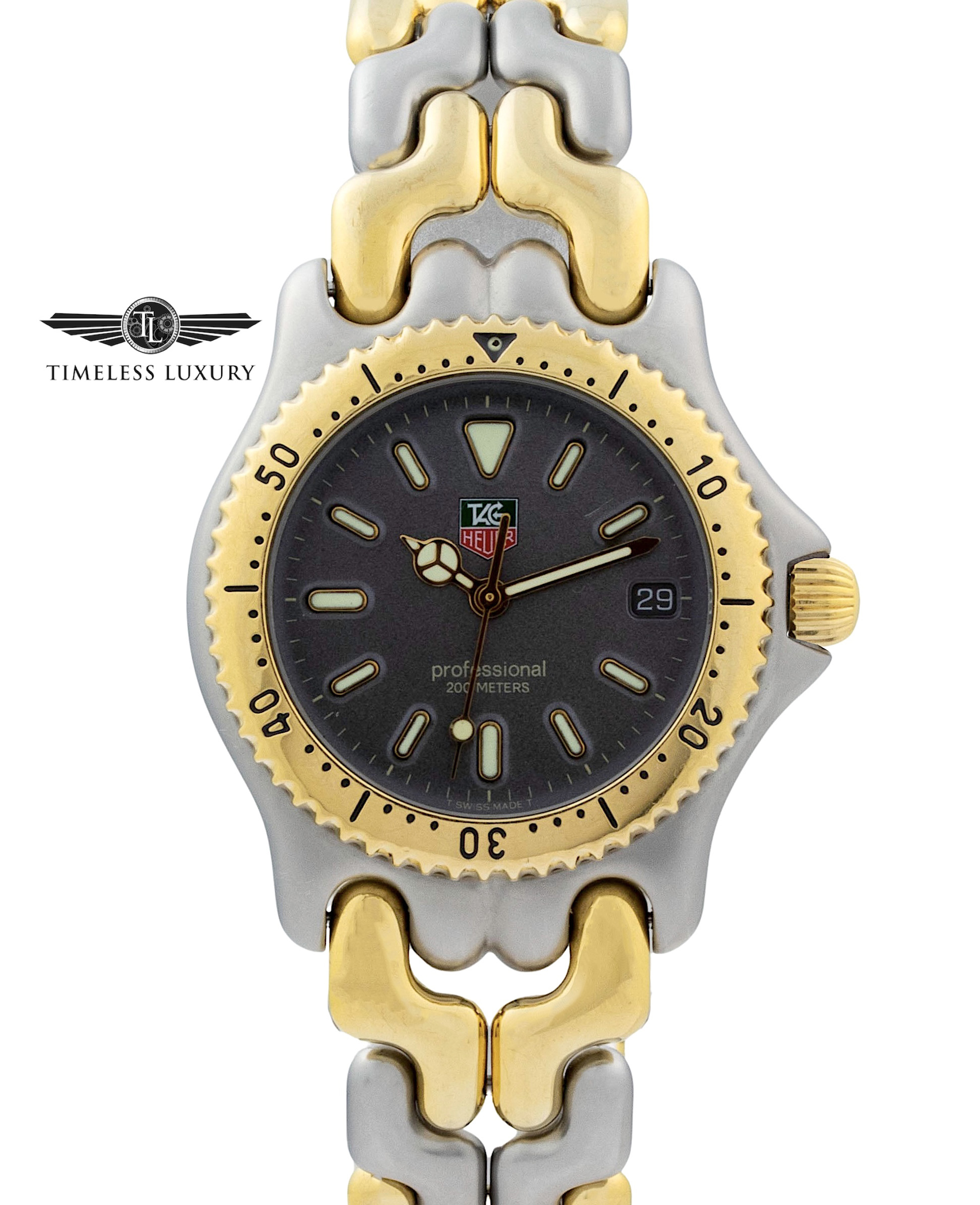 Tag heuer gold outlet and stainless steel