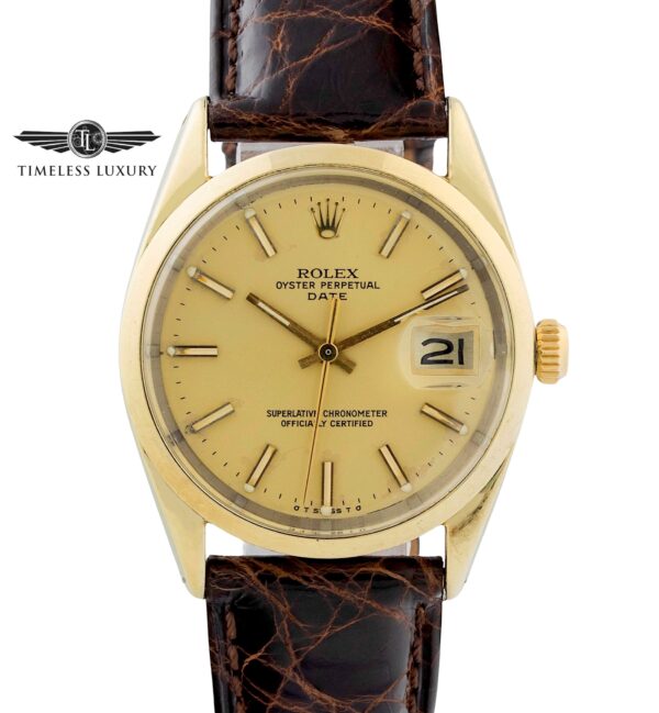 1973 Rolex Date Gold shell 1550