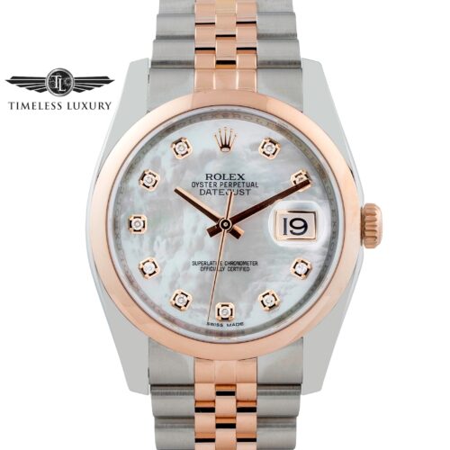 Rolex Datejust 116201 Mother of pearl diamond dial