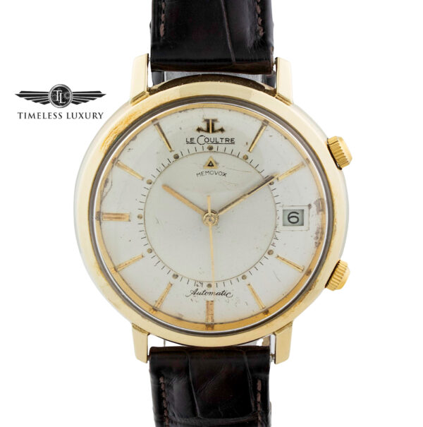 Vintage LeCoultre Memovox 38mm Gold Shell